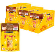 Ração Nestlé Purina Friskies Sachê Peru ao Molho para Gatos - 85 g - 45 Unidades