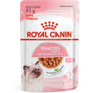 Ração Úmida Royal Canin Sachê Feline Kitten Instinctive para Gatos Filhotes com ate 12 meses - 85 g - 36 Unidades