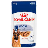Ração Úmida Royal Canin Sachê Size Health Nutrition Adult Wet para Cães Adultos Raças Grandes - 140 g - 30 Unidades