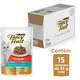 Racão Úmida Nestlé Purina Fancy Feast Sachê Goulash com Peru para Gatos Adultos