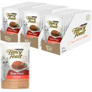 Racão Úmida Nestlé Purina Fancy Feast Sachê Demi Glace com Carne para Gatos Adultos - 85 g - 45 Unidades