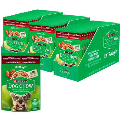 Ração Úmida Nestlé Purina Dog Chow Cordeiro para Cães Adultos de Todos os Tamanhos”