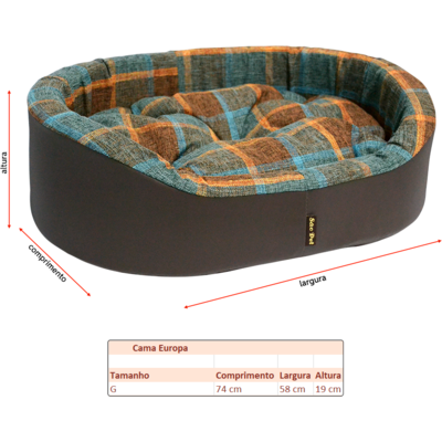 Cama São Pet Europa Creative Marrom