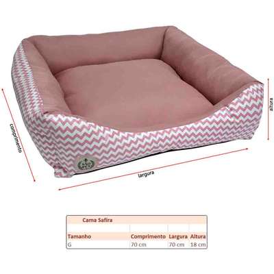 Cama São Pet Safira Rosa