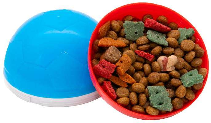 Brinquedo Amicus Crazy Ball Vermelho e Azul para Cães - Tam. P