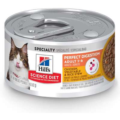 Ração Úmida Hill's Science Diet Digestão Perfeita Frango e Vegetais para Gatos Adultos