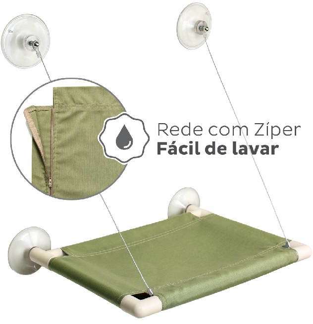 Cama de Janela Gatton Catbed Savana para Gatos - Tam. King