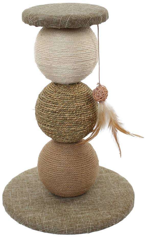 Brinquedo Arranhador Jambo Poste Bola Tripla - Tam. Único