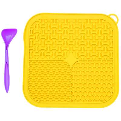 Brinquedo e Comedouro Lento Amicus Lamb Lamb Square Amarelo