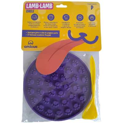Brinquedo e Comedouro Lento Amicus Lamb Lamb Circle Roxo