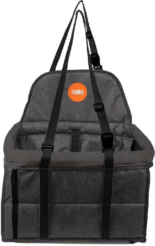 Assento Tubline Transpet Cinza e Preto para Cães e Gatos - até 10Kg