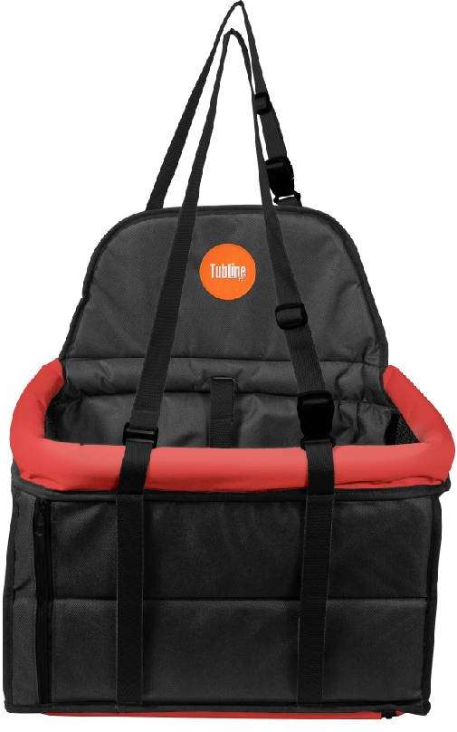 Assento Tubline Transpet Vermelho e Preto para Cães e Gatos - até 10Kg