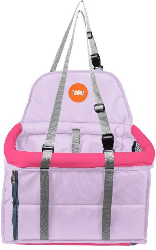 Assento Tubline Transpet Rosa para Cães e Gatos - até 10Kg