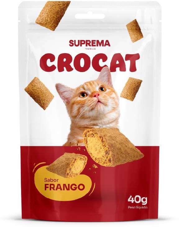 Petisco Suprema Crocat Sabor Frango para Gatos Adultos - 40 g
