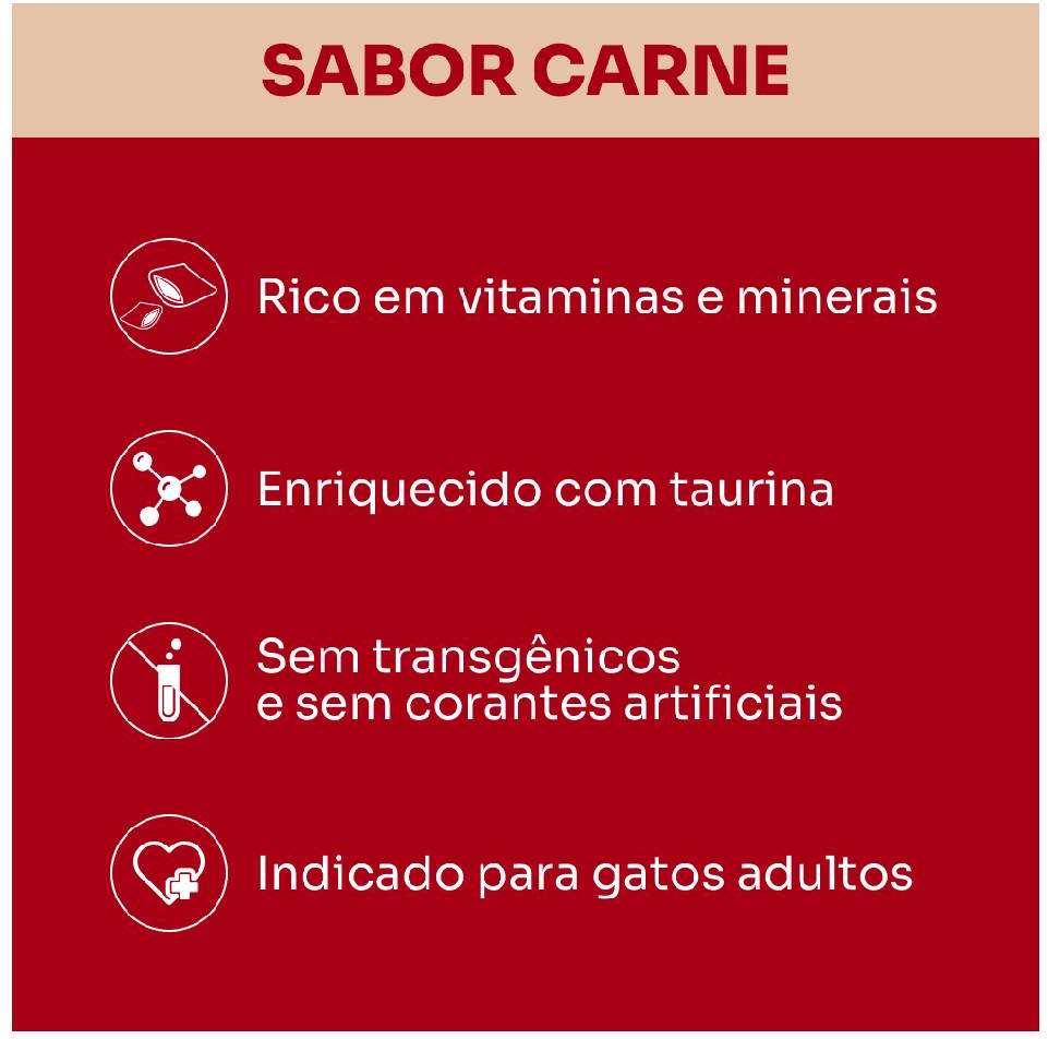Petisco Suprema Crocat Sabor Carne para Gatos Adultos - 150 g