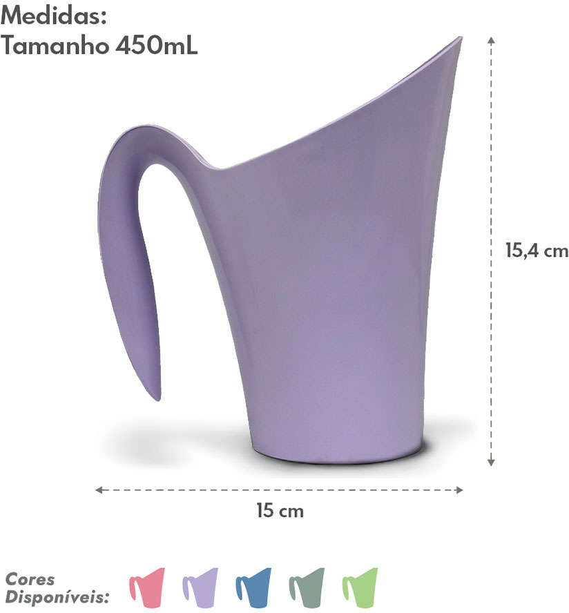 Caneca Dosadora Família de Estimação Lavanda - Tam. Único