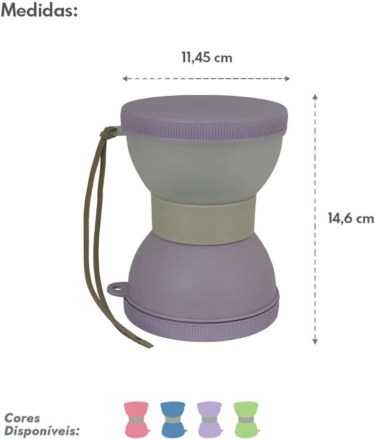 Lancheira Família de Estimação Lavanda - Tam. Único