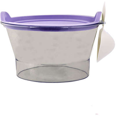 Pote para Ração com Servidor Lancheira de Estimação Lavanda