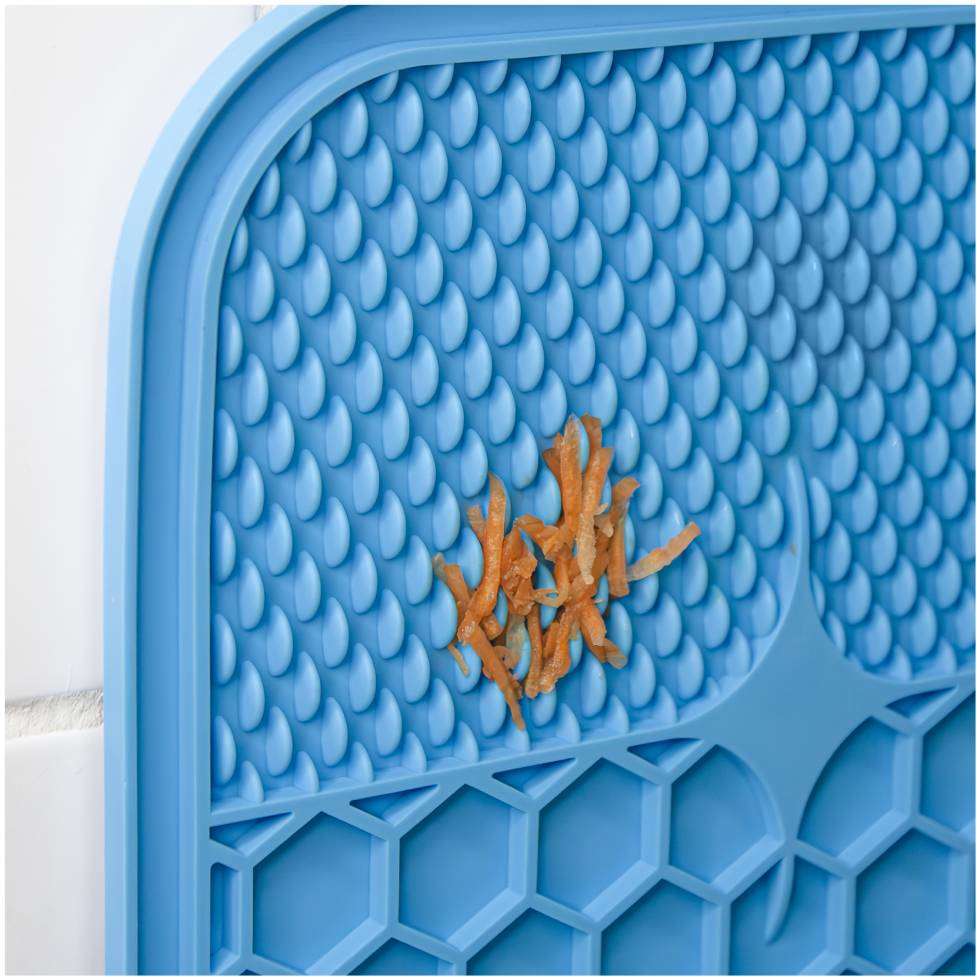 Tapete de Lamber Germanhart Silicone Quadrado Azul- Tam. M