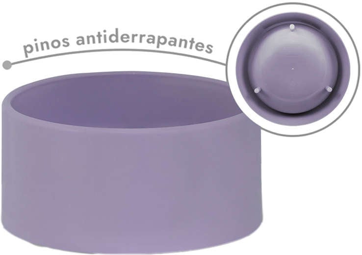 Comedouro Slim Família Estimação Lavanda para Cães - Tam. GG
