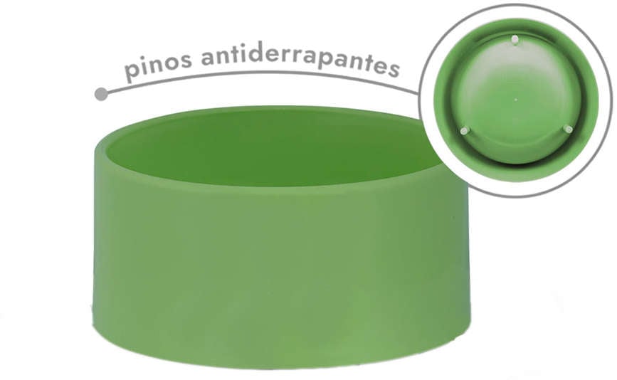 Comedouro Slim Família de Estimação Verde Cítrico - Tam. GG