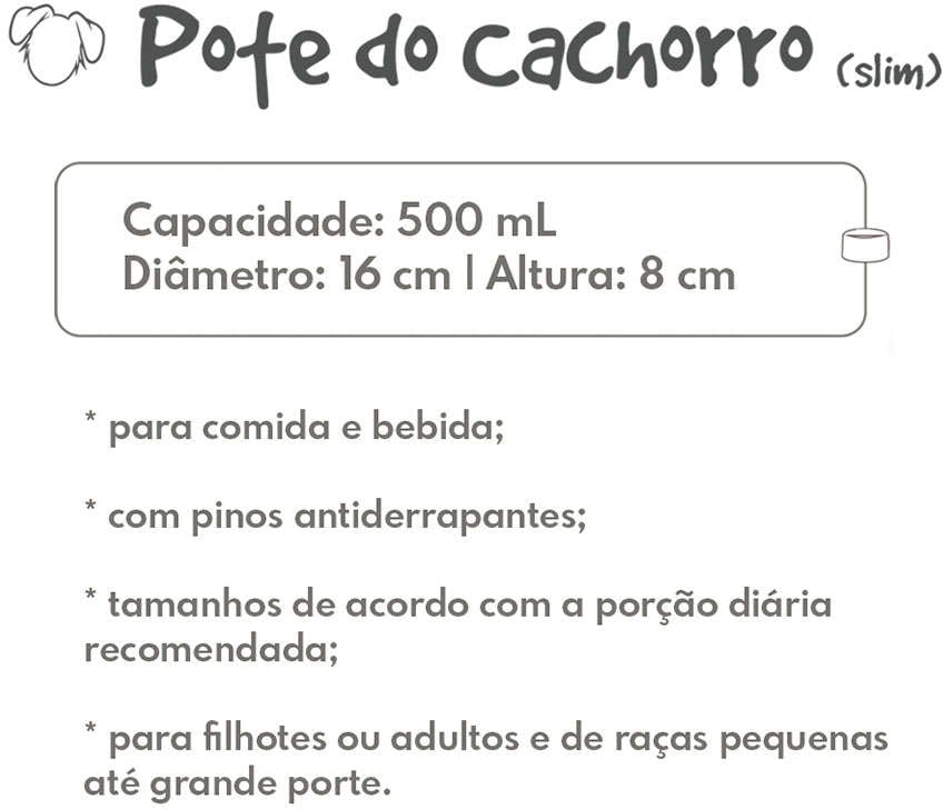 Comedouro Slim Família de Estimação Verde Cítrico - Tam. M