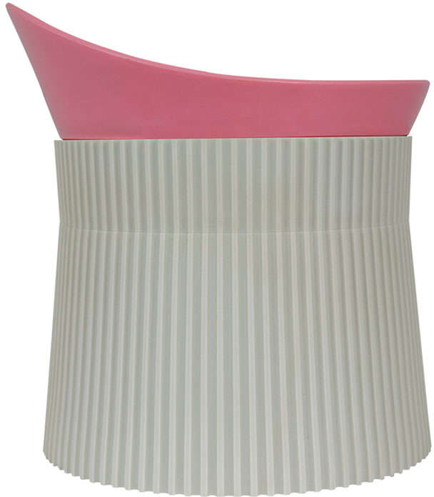 Comedouro e Bebedouro Família de Estimação Ergonômico Rosa para Cães - Tam. P