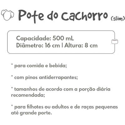 Comedouro Slim Família Estimação Lavanda para Cães