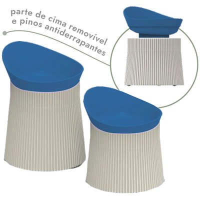 Comedouro e Bebedouro Família de Estimação Egroeconômico Azul para Cães