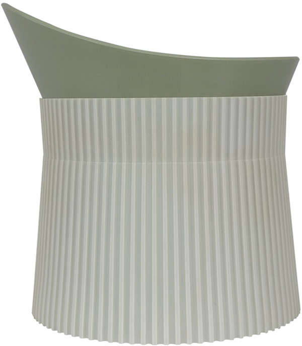 Bebedouro e Comedouro Família de Estimação Ergonômico Verde Pastel para Cães - Tam. P