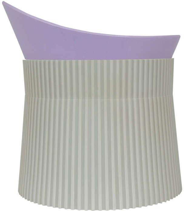 Bebedouro e Comedouro Família de Estimação Ergonômico Lavanda para Cães - Tam. P