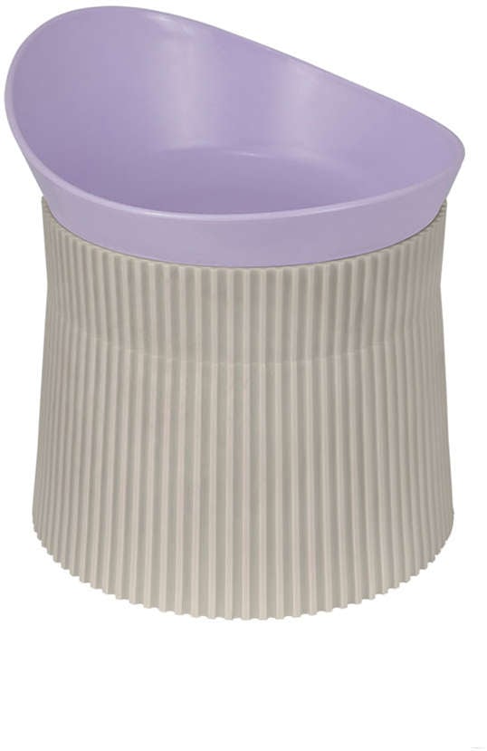 Bebedouro e Comedouro Família de Estimação Ergonômico Lavanda para Cães - Tam. P
