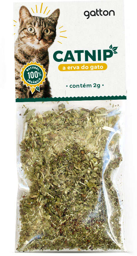 Erva do Gato Gatton Catnip 100% Natural e Orgânico - 2g