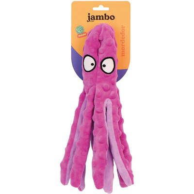 Brinquedo Mordedor Jambo Pet Pelúcia Polvo Skin Sem Enchimento Lilás