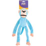 Brinquedo Mordedor Jambo Pet Pelúcia Macaco New Pop Azul - Tam. Único