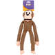 Brinquedo Mordedor Jambo Pet Pelúcia Macaco New Pop Marrom
