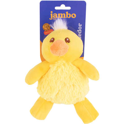 Brinquedo Mordedor Jambo Pet Pelúcia Pop Fofa Pato