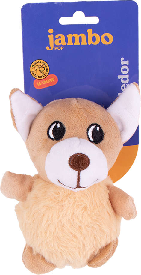 Brinquedo Mordedor Jambo Pet Pelúcia Pop Animal Dog - Tam. Único