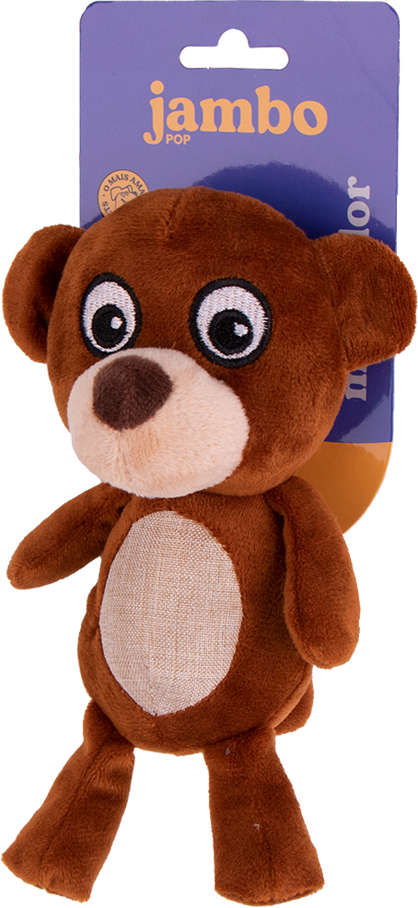Brinquedo Mordedor Jambo Pet Pelúcia Pop Bichinho Urso - Tam. Único