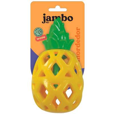 Brinquedo Mordedor Jambo Pet Fruit Treat Abacaxi”