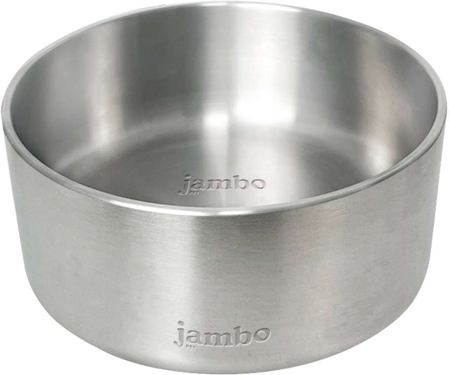 Comedouro Jambo Pet Premium Aço Inóx Silver - N. 2