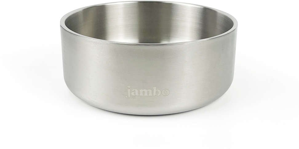 Comedouro Jambo Pet Premium Aço Inóx Silver - N. 2