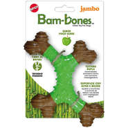 Brinquedo Mordedor Jambo Pet Bambone Osso X Pequeno Maçã Verde - Tam. Único