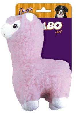 Brinquedo Jambo Pet Pelúcia Lhama Rosa - Tam. Único