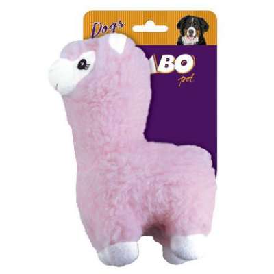 Brinquedo Jambo Pet Pelúcia Lhama Rosa”