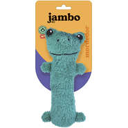 Brinquedo Mordedor Jambo Pet Barriguinha Plush Sapo Verde - Tam. Único