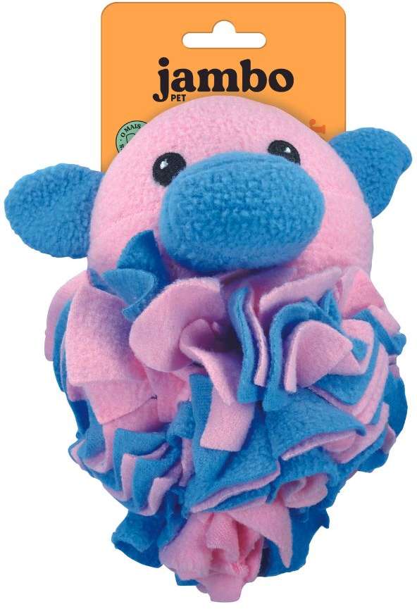 Brinquedo Pelúcia Jambo Pet Feltro Interativo Porco - Tam. Único