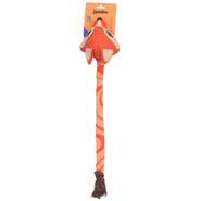 Brinquedo Mordedor Jambo Pet Pelúcia Tug Canvas Corda Raposa - Tam. Único