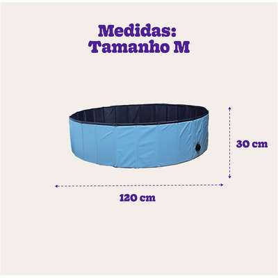 Piscina Dobrável Meau para Cães e Gatos - M