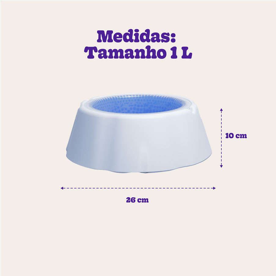 Bebedouro Gelado Meau para Cães e Gatos - Tam. G